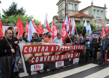 Trabajadores del metal claman en Vigo por las propuestas «ridículas» de la patronal para el convenio