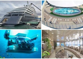 El crucero de pasaje más lujoso del mundo amarra en Vigo: así es el ‘Scenic Eclipse II’