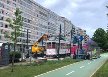 Un paraguas para el tranvía