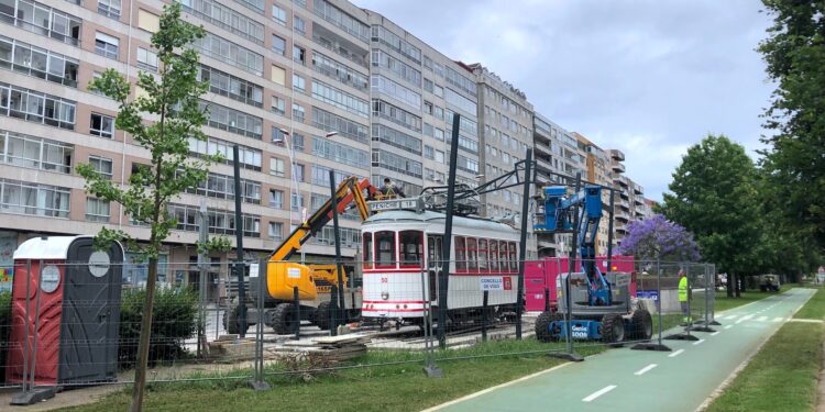 Un paraguas para el tranvía