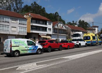 Un accidente con cuatro vehículos implicados deja una persona evacuada y grandes retenciones en la A-55