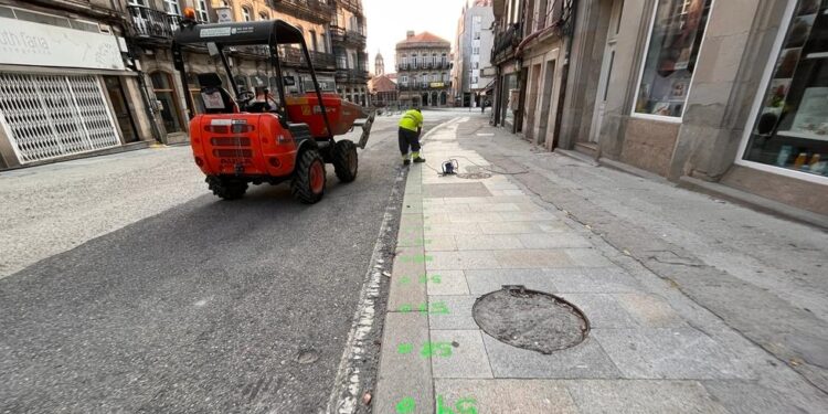 La calle Elduayen quedará “humanizada” en septiembre tras las excavaciones y las obras de micropilotaje