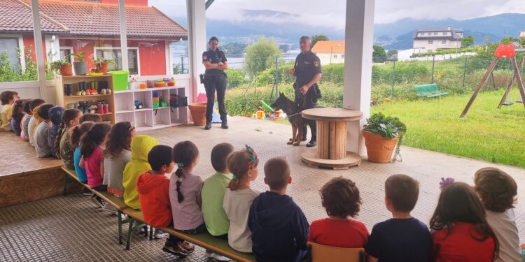 ‘Yango’, ‘Galia’ y ‘Flecha’ asombran con sus habilidades en el fin de curso de la escuela infantil San Pedro