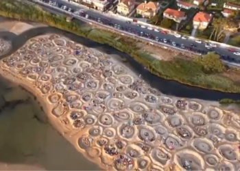 San Juan convirtió Praia América en un espectacular pero nada sostenible escenario lunar