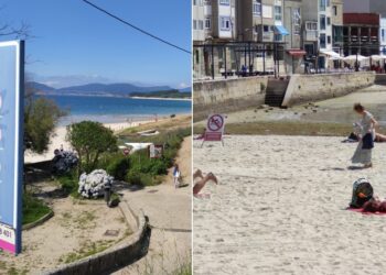 Vigo inicia la temporada de playas con un arenal cerrado al baño y otro recibiendo una bandera negra