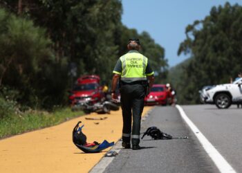 Muere un motorista, tercero en el área de Vigo en 20 días, al chocar dos motos