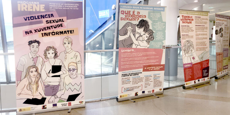 Una exposición conciencia en Vigo sobre la violencia sexual en la juventud