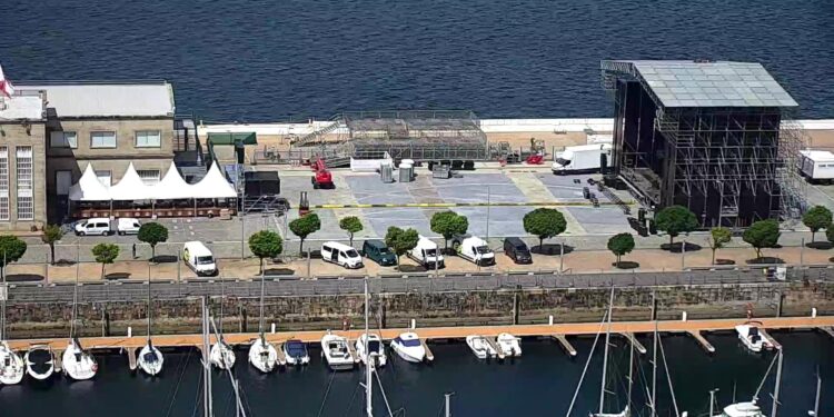 Zona de exclusión marítima, 14 cámaras y restricciones de acceso al muelle en el concierto de Duki en Vigo