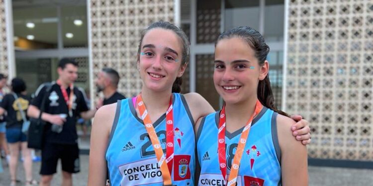 Dos viguesas en la selección sub 12 de baloncesto