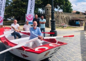 Baiona se prepara para la Regata de Gamelas que da inicio a las Fiestas de la Anunciada