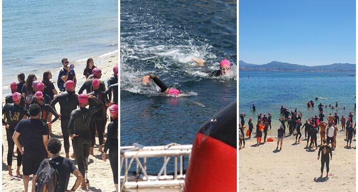 Mario Méndez y Ana Pérez se imponen en la Travesía a Nado de la Ría