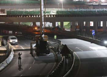 Restricciones de tráfico de varias semanas en un tramo de la autovía A-55