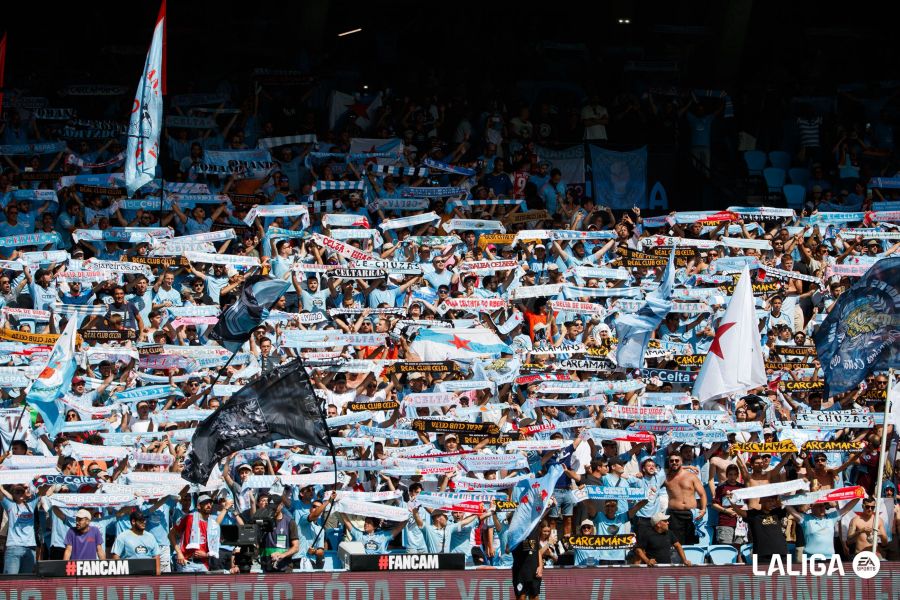 Gran himno en Balaídos, mal partido del Celta