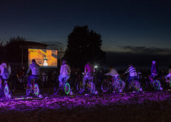 Nigrán vuelve a invitar a la ciudadanía a pedalear para ‘encender’ el cine al aire libre