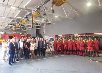 Santiago recordó a Jorge Corbacho, el bombero vigués fallecido en acto de servicio hace un año