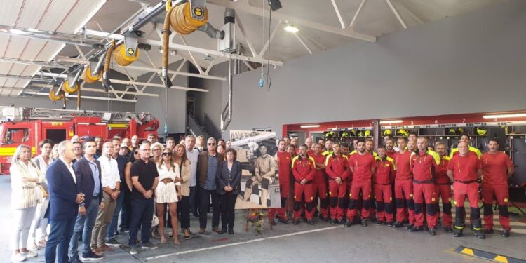 Santiago recordó a Jorge Corbacho, el bombero vigués fallecido en acto de servicio hace un año