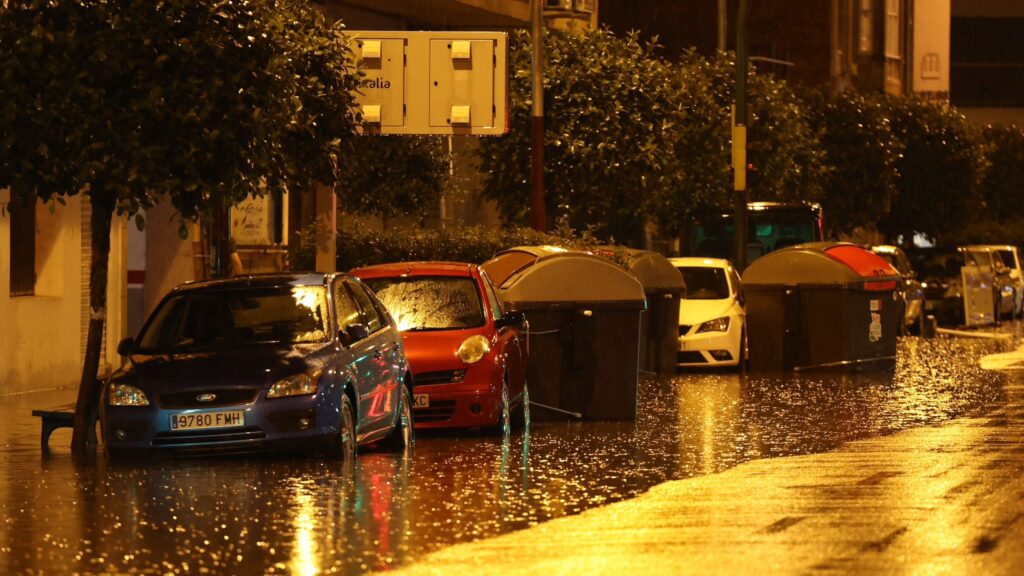 Inundaciones en Vigo calle Areal