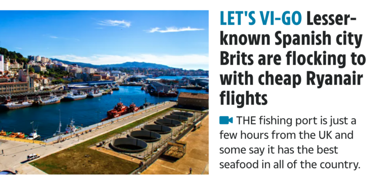 The Sun se suma a la lista de periódicos británicos rendidos al atractivo de Vigo