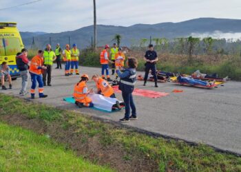 El aeropuerto de Vigo, escenario de un simulacro de accidente aéreo con 12 muertos y 28 heridos