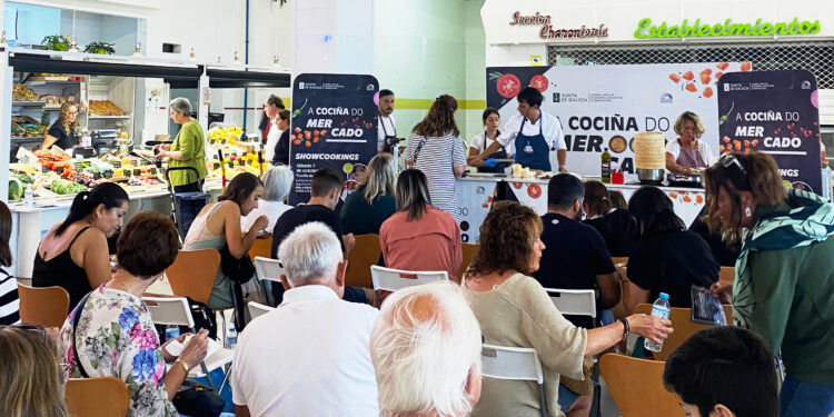 El chef Michelín Juan Carlos Perret ofrece un showcooking gratuito en el Mercado do Berbés