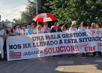 Trabajadores de Nueva Pescanova denuncian el ERE y la falta de implicación de la Xunta a las puertas de Conxemar