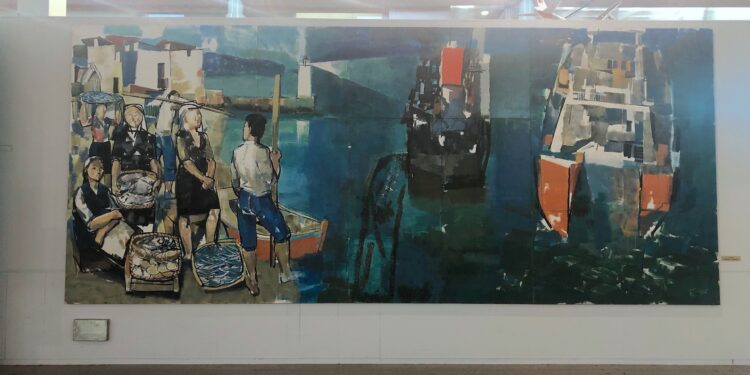 Rafael Alonso en el aeropuerto de Peinador