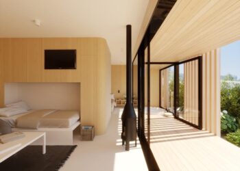 Así son las villas de lujo que proponen “desconexión” junto a la playa de Menduíña, en la “demandada” Aldán