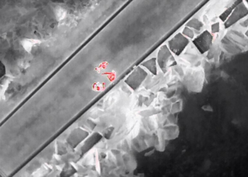 El dron de la Policía Local de Vigo detecta nuevamente a un furtivo extrayendo navaja en Teis