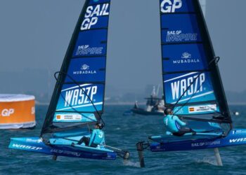 El vigués Pablo Astiazarán, tercero en la SailGP Inspire, hermana de la regata más espectacular del mundo