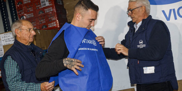 Iago Aspas, nuevo padrino del Banco de Alimentos de Vigo para la Gran Recogida