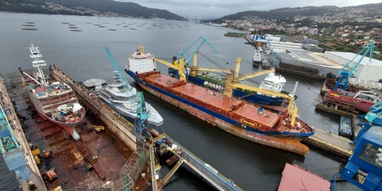 Metalships toma impulso con cuatro grandes buques en reparación y un quinto para construir