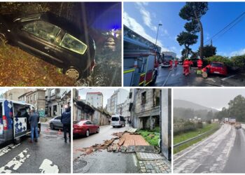 ‘Ciarán’ se resiste a marcharse: Vigo cierra calles, zonas deportivas y actividades al aire libre