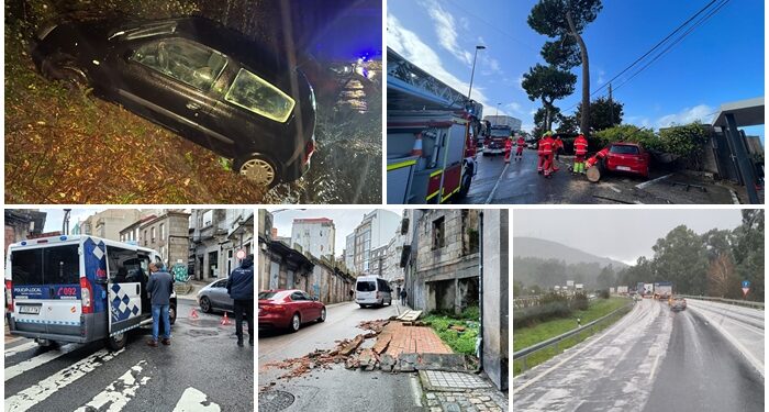 ‘Ciarán’ se resiste a marcharse: Vigo cierra calles, zonas deportivas y actividades al aire libre