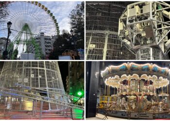 La Navidad de Vigo apura su montaje: así están la noria, el tiovivo y la estrella del árbol a 48 horas del encendido