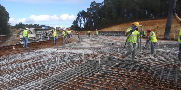 Las obras del enlace de la autovía Tui-A Guarda con la A-55 provocarán cortes de tráfico esta semana