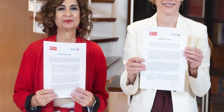 El pacto BNG-PSOE fija para Galicia “medidas compensatorias análogas” a la deuda de Cataluña e “igual” estatus