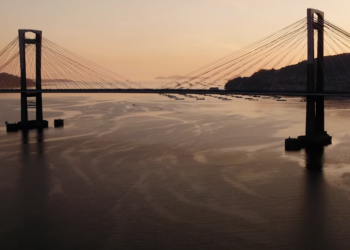Así es la nueva imagen de la Deputación: «terra de pontes» desde Rande a Ponte Sampaio