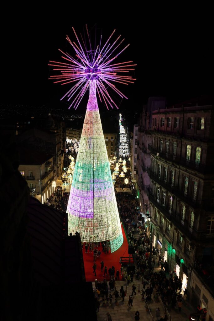 La imagen más espectacular e icónica de la Navidad de Vigo: desde la megaestrella a la noria