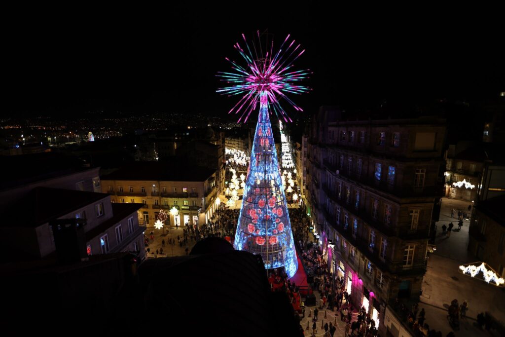 La imagen más espectacular e icónica de la Navidad de Vigo: desde la megaestrella a la noria