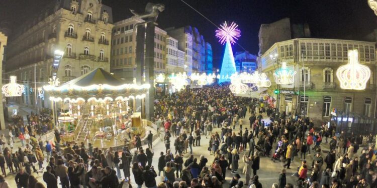 Agentes de policía alertan del «riesgo» para los visitantes de la Navidad de Vigo por falta de efectivos