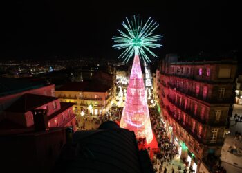 La imagen más espectacular e icónica de la Navidad de Vigo: desde la megaestrella a la noria
