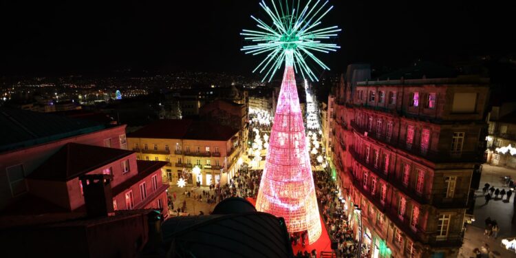 La imagen más espectacular e icónica de la Navidad de Vigo: desde la megaestrella a la noria