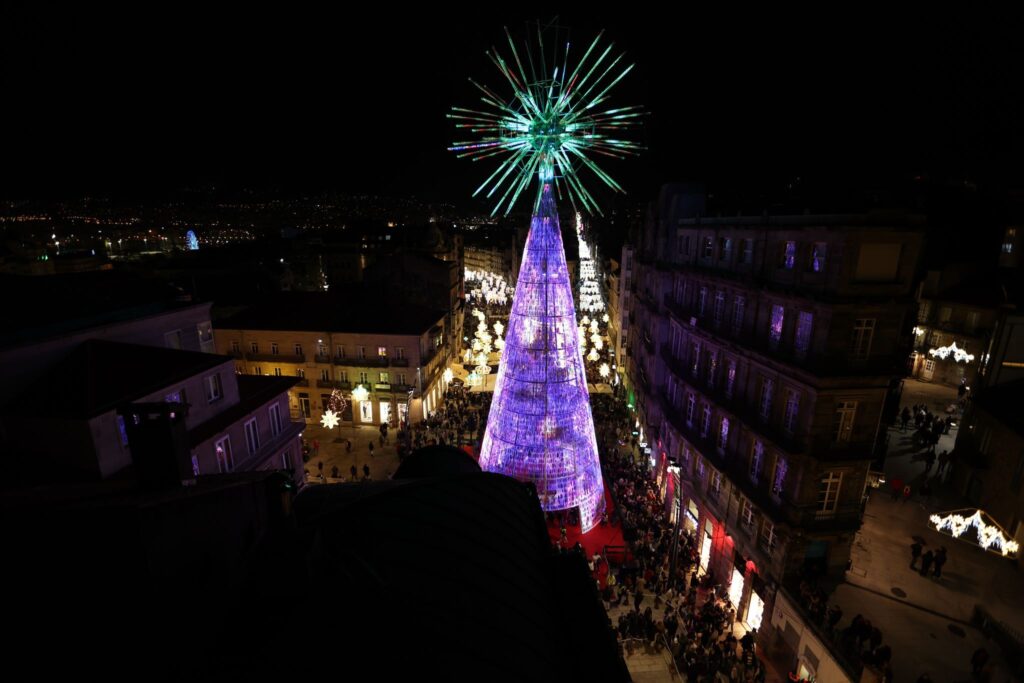 La imagen más espectacular e icónica de la Navidad de Vigo: desde la megaestrella a la noria