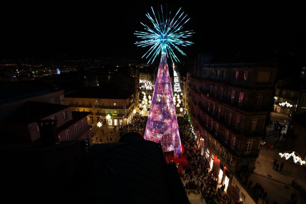 La imagen más espectacular e icónica de la Navidad de Vigo: desde la megaestrella a la noria