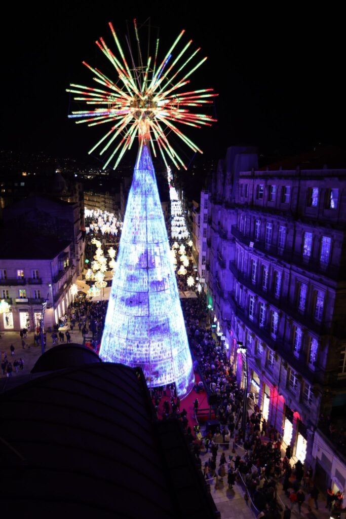 La imagen más espectacular e icónica de la Navidad de Vigo: desde la megaestrella a la noria