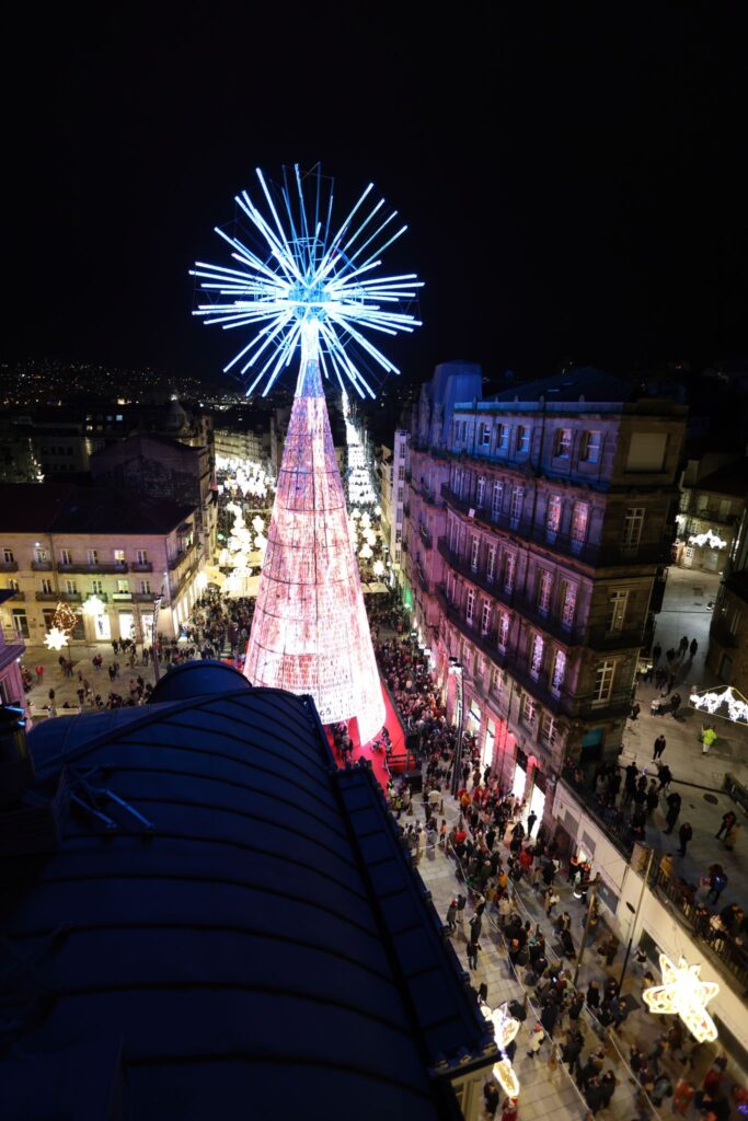 La imagen más espectacular e icónica de la Navidad de Vigo: desde la megaestrella a la noria