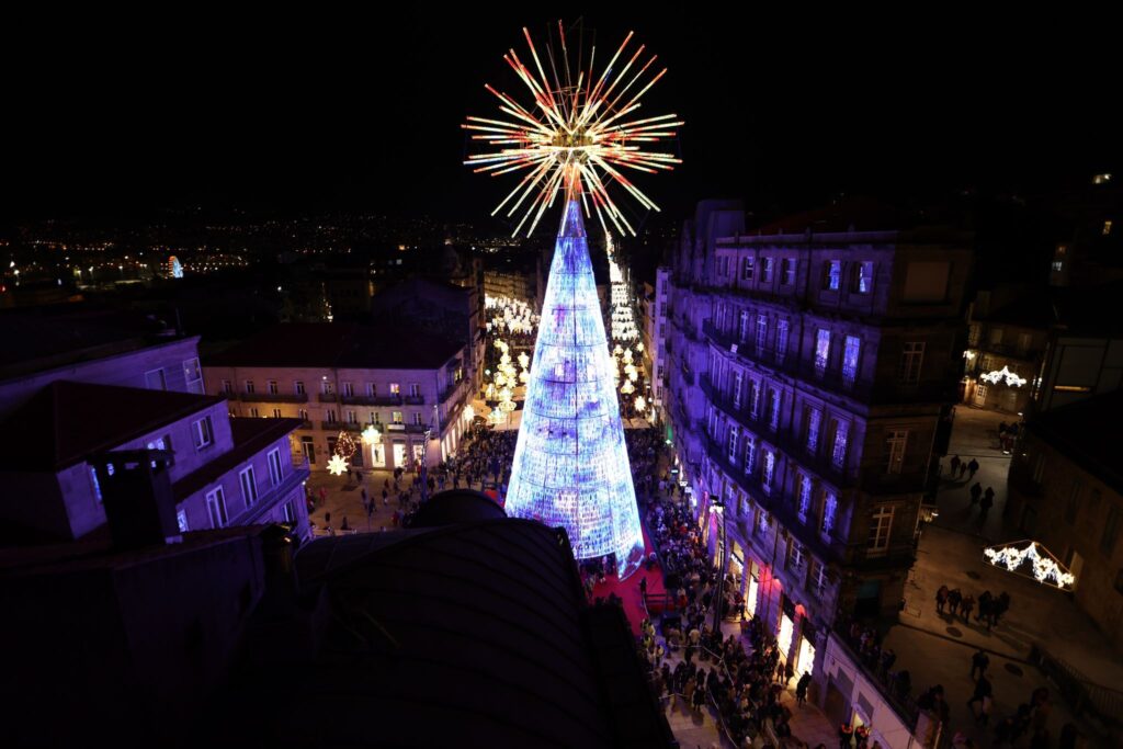 La imagen más espectacular e icónica de la Navidad de Vigo: desde la megaestrella a la noria