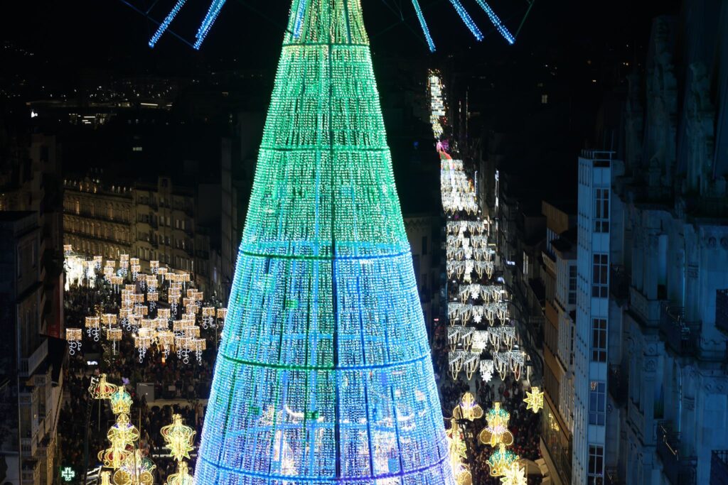 La imagen más espectacular e icónica de la Navidad de Vigo: desde la megaestrella a la noria