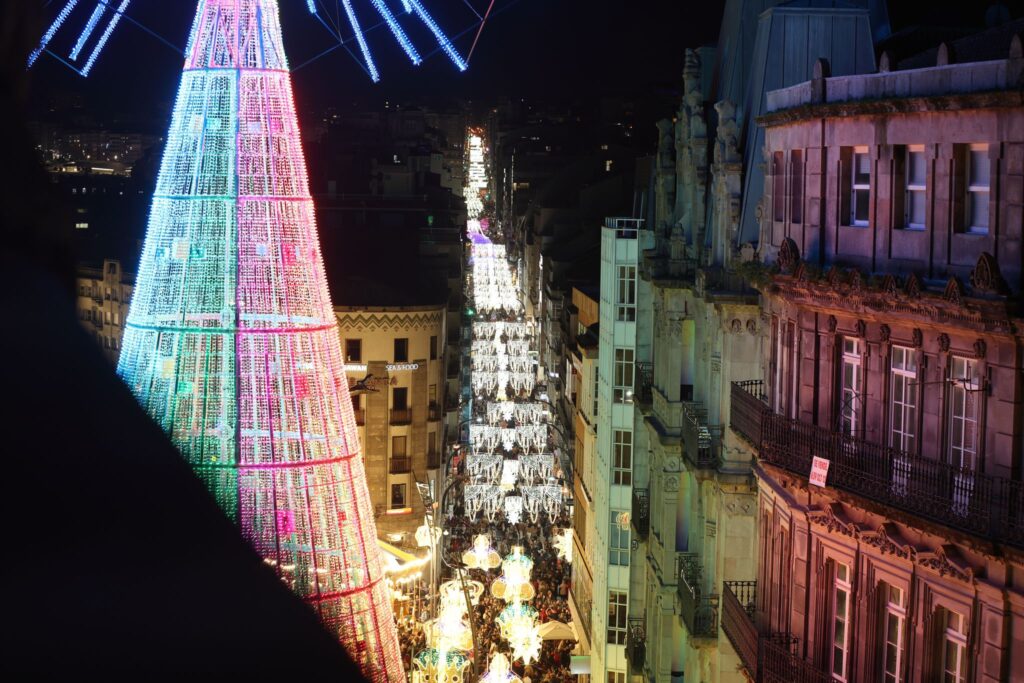 La imagen más espectacular e icónica de la Navidad de Vigo: desde la megaestrella a la noria