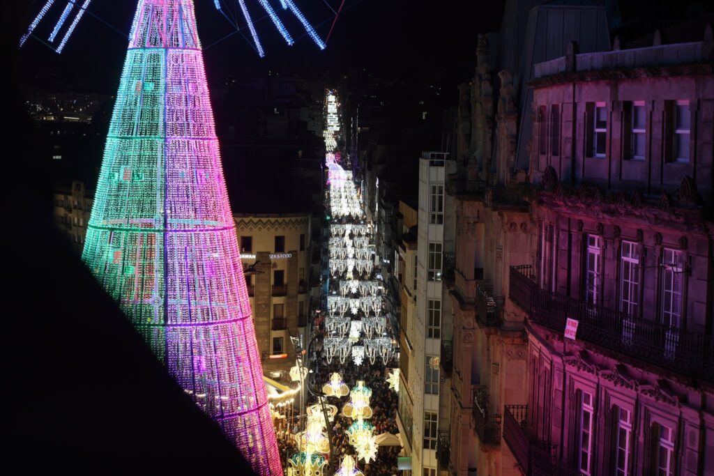 La imagen más espectacular e icónica de la Navidad de Vigo: desde la megaestrella a la noria